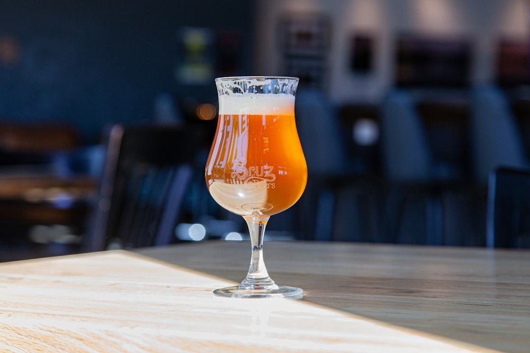 Craft beer pints at a Colorado brewery