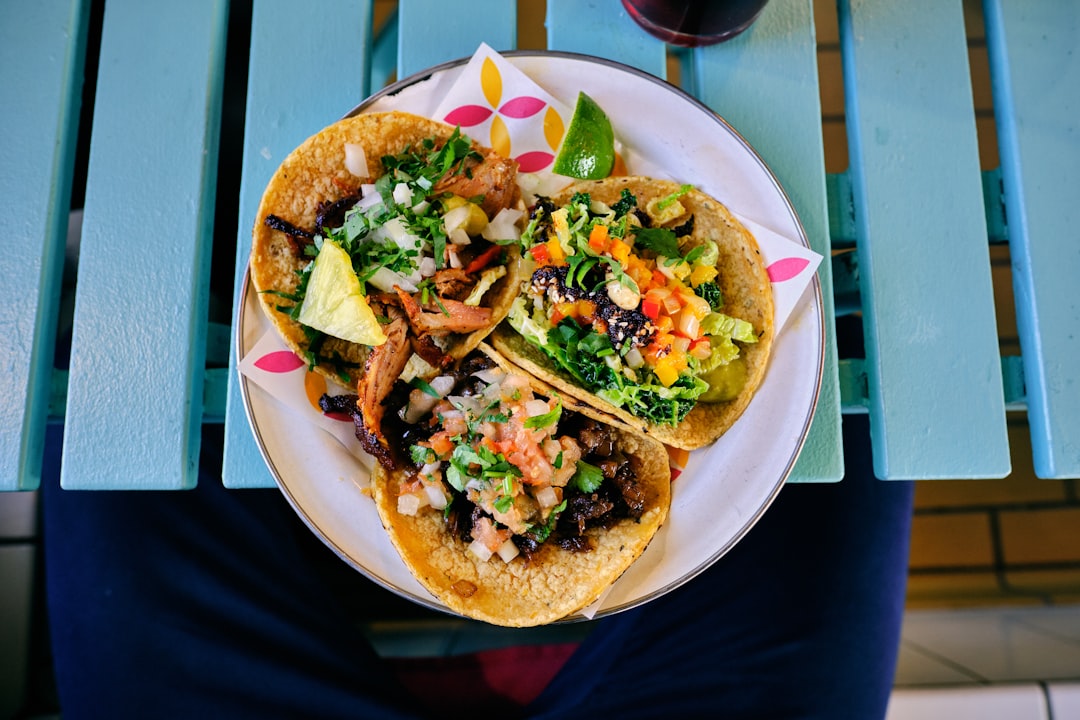 Street tacos on a plate
