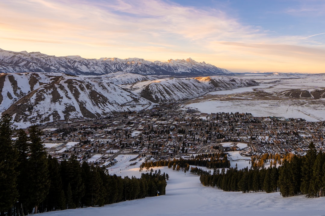 Pentes enneigées de Jackson Hole Wyoming