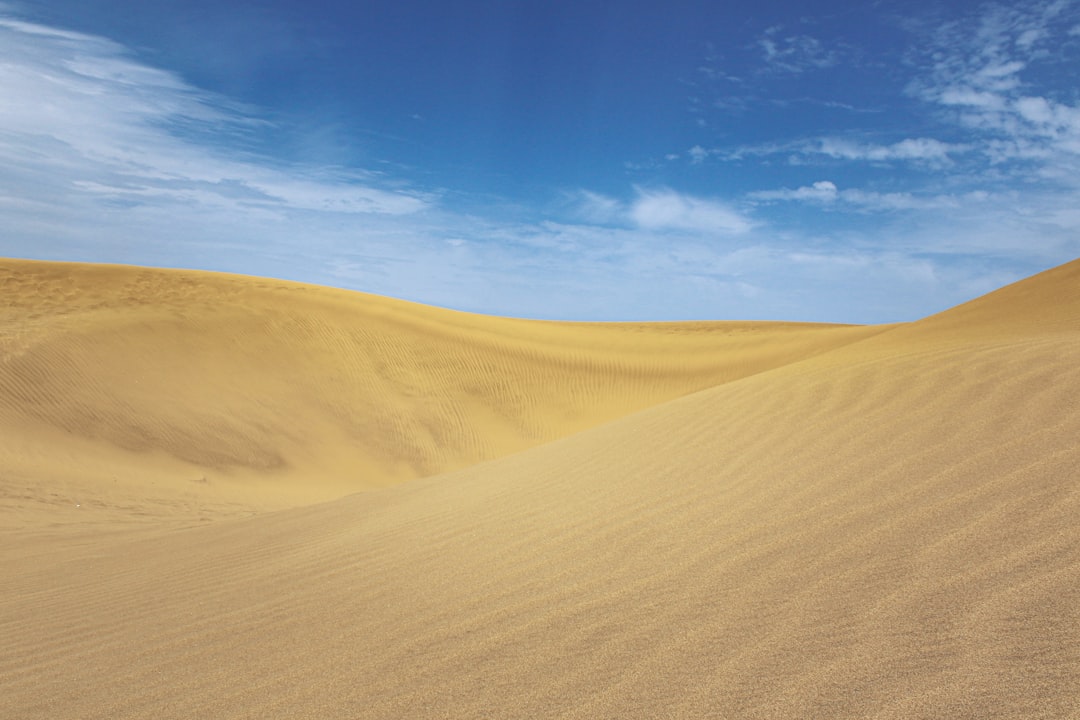 Dunes de Maspalomas, Gran Canaria — paysage désertique face à l'Atlantique