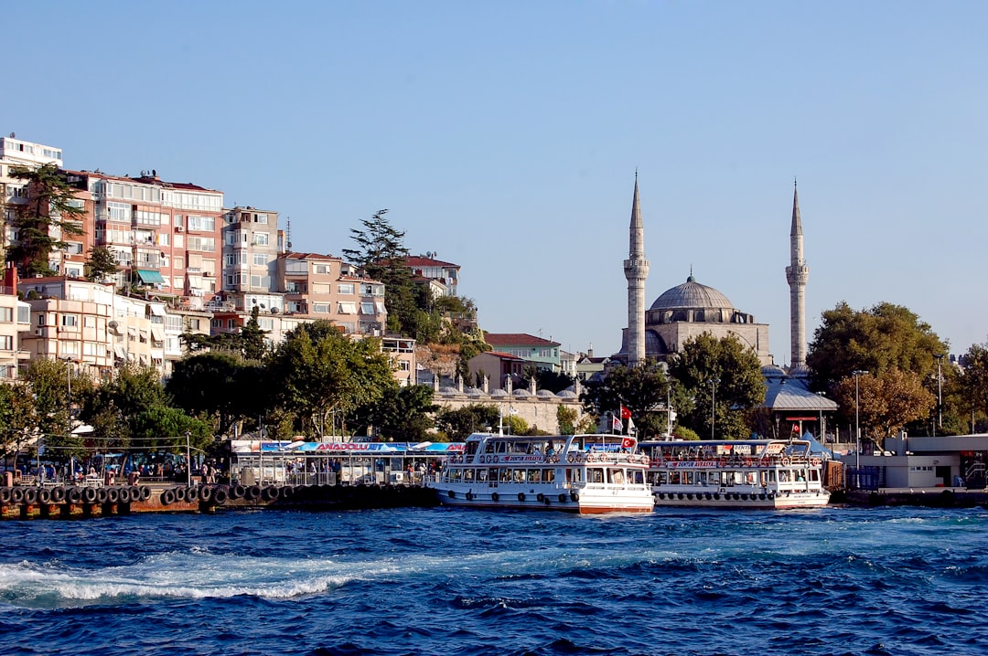 Bateau de croisière sur le Bosphore avec Istanbul en arrière-plan