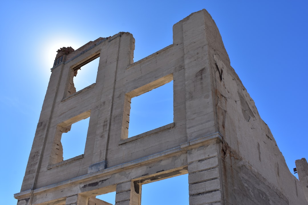 Ruins at Rhyolite ghost town, Nevada