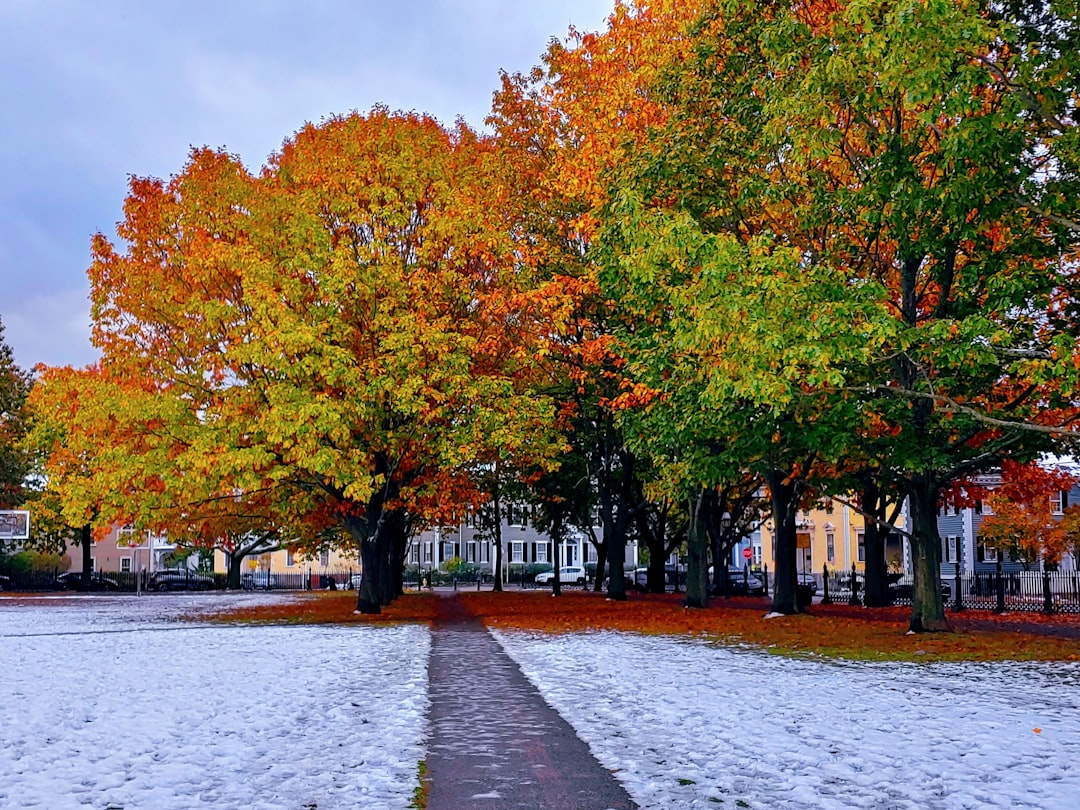 Autumn street scene in Salem, Massachusetts