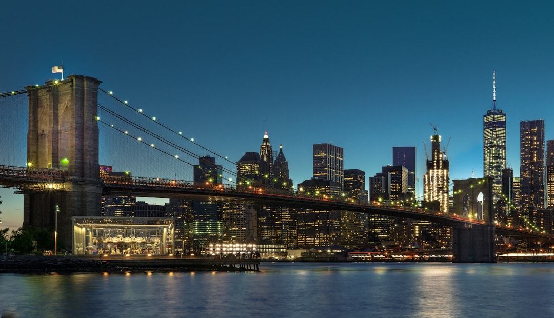 Walking the Brooklyn Bridge with New York skyline views
